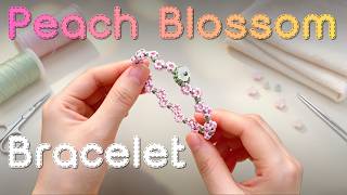 Full Peach Blossom Rope Bracelet Tutorial for Beginners #diy #crafting #bracelets 【DIY Bracelets】