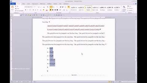 TEMPLATE:  Format APA style bulleted lists