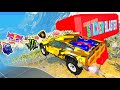 BeamNG.drive - Cars Jumping through Sticker Blaster