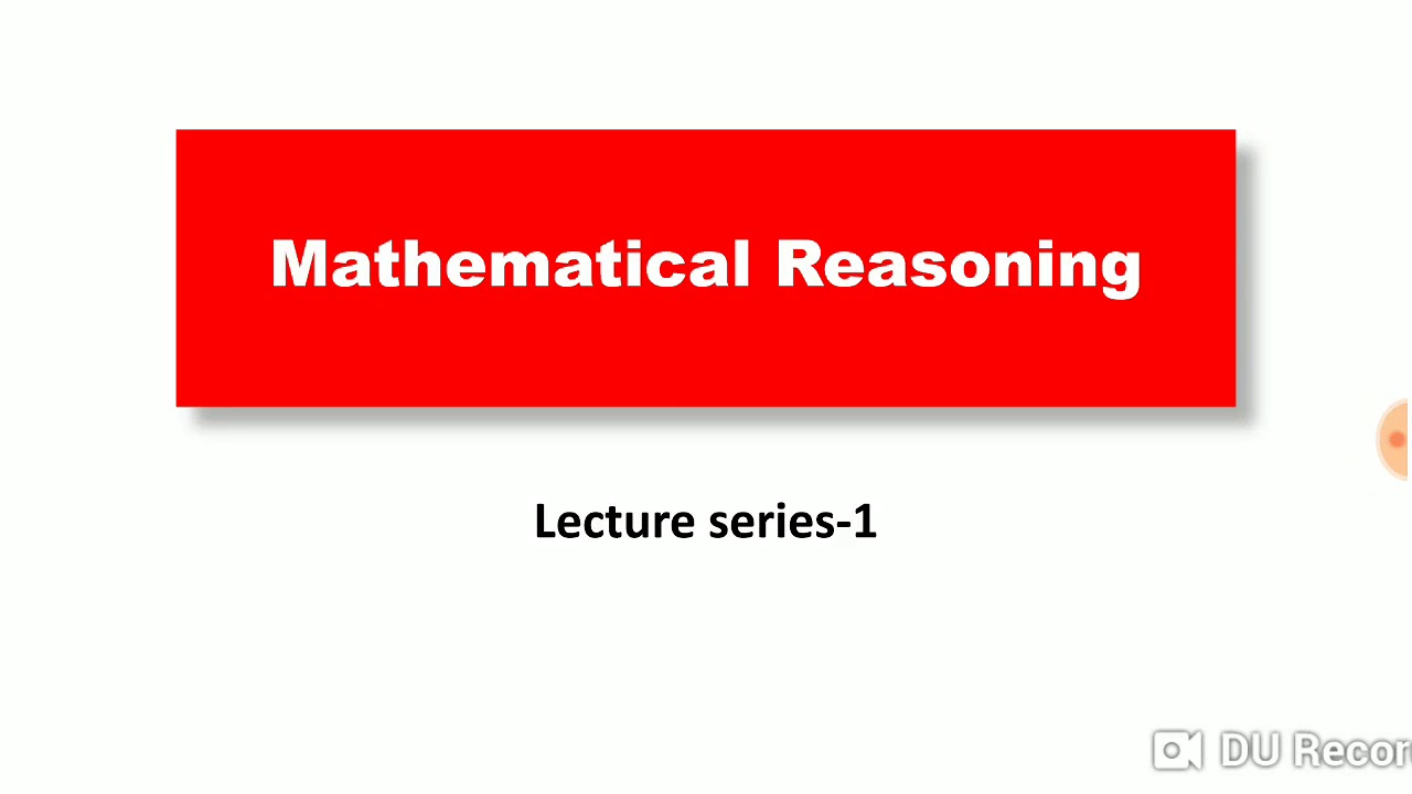 NET PAPER 1 Mathematical Reasoning 1 YouTube
