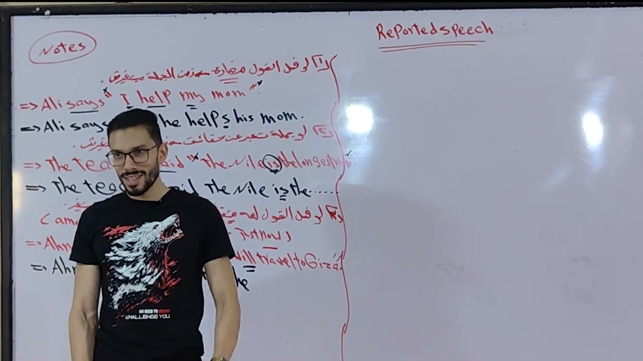 الكلام الغير مباشر (part 2 ) 3ثانوي💪🏻♥