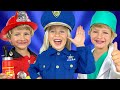 Jobs and career song  more kids songs by katya and dima