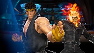 Marvel vs Capcom Infinite: Ryu and Ghost Rider arcade playthrough
