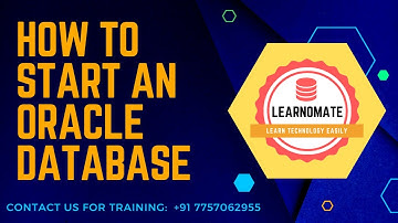 How to start an Oracle Database? #shorts