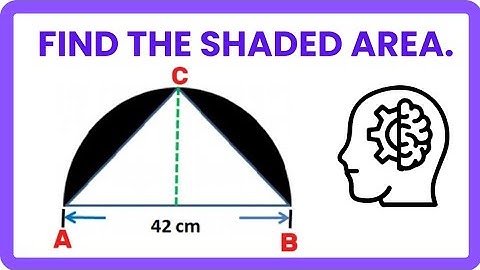 "How to Find the Area of the Shaded Part | Right-Angled Triangle in a Semi-Circle Explained!
