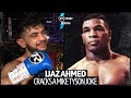 'I broke my back' Ijaz Ahmed gives his best Mike Tyson impression and welcomes Kaisy Khademi rematch