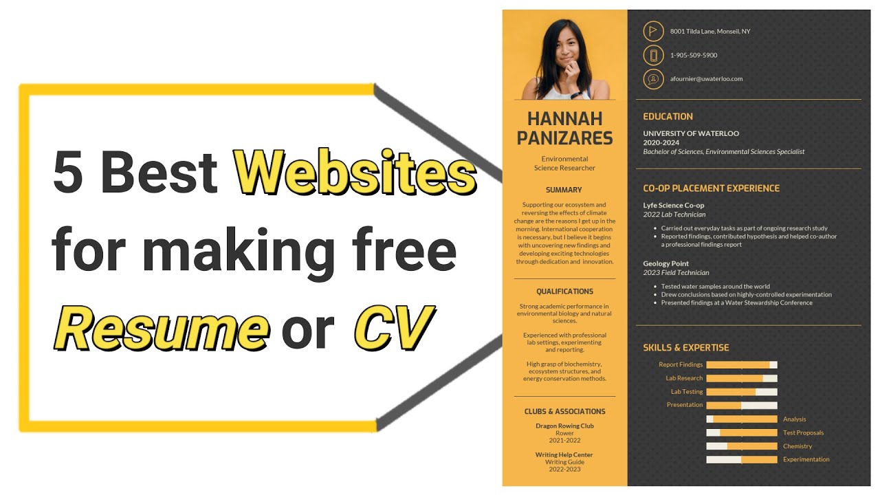 websites to build a resume for free