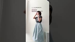✨1 / 10 Projects: Denim Barrel Skirt✨