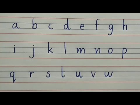 How To Write Small Letters A To Z/Writing Small Letters A To Z In An 4  Ruled Lines/A To Z Alphabet - Youtube