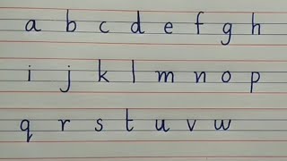 How To Write Small Letters A To Z/Writing Small Letters A To Z In An 4  Ruled Lines/A To Z Alphabet - Youtube