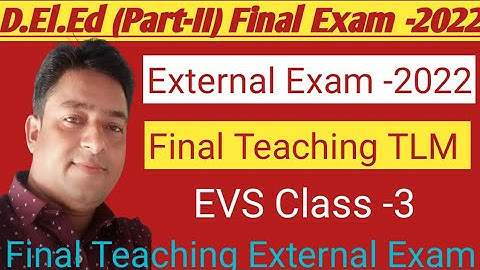 Final Teaching External Exam// Viva & TLM  ///D.el.ed (Part-II)