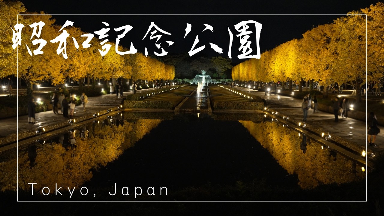 Autumn Night Scenery – Showa Kinen Park (Tokyo, Japan) | 昭和記念公園 秋の夜散歩【4K】
