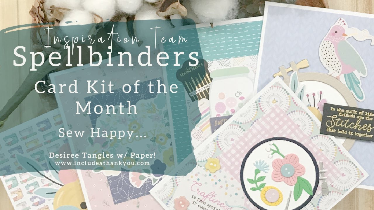 10 Cards - 1 Kit + Reveal | Spellbinders Card Kit Sept 2022 | Sew Happy (Cardmaking Tutorial)