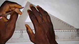 Construction of Front Elevation and Plan of an Hexagonal Oblique Pyramid