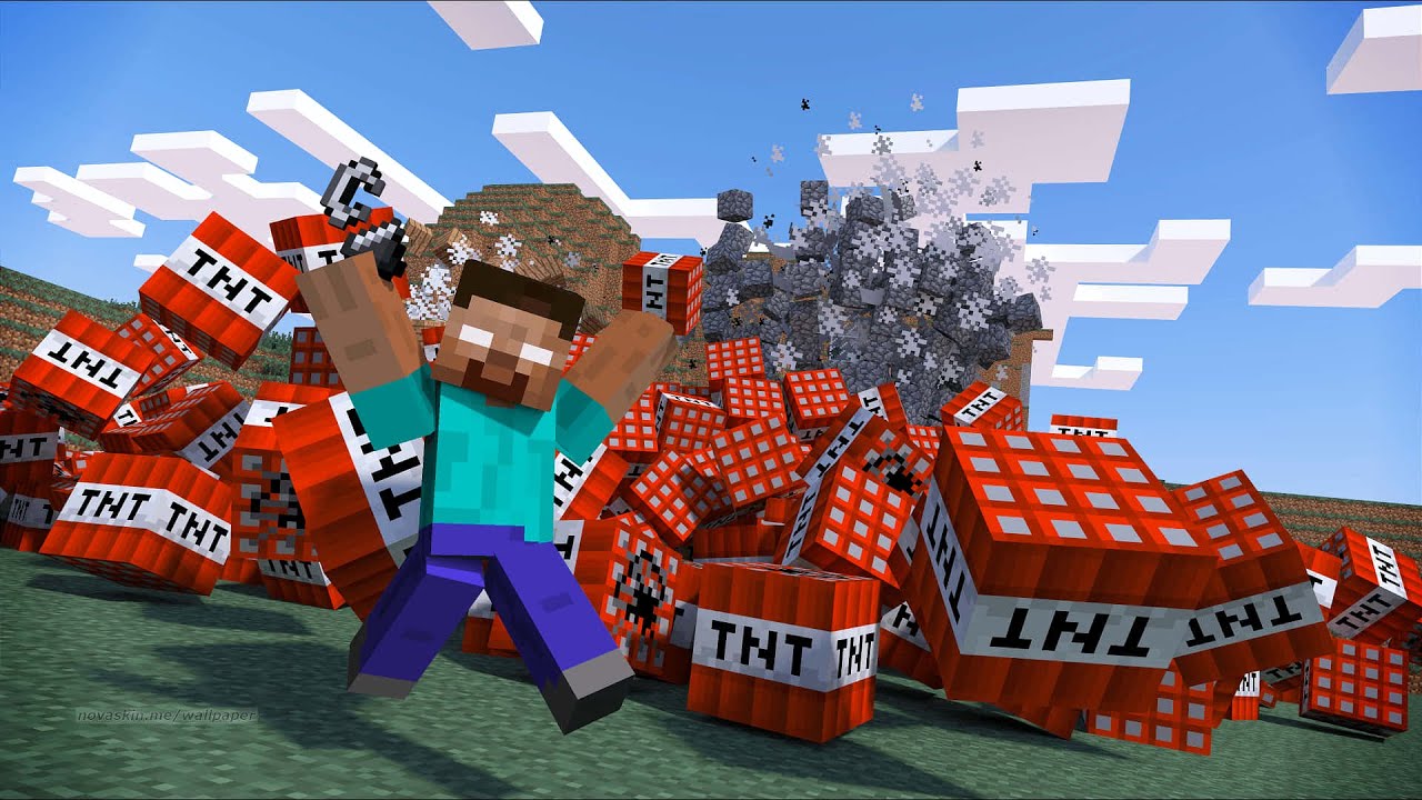 Minecraft - TNT village live 