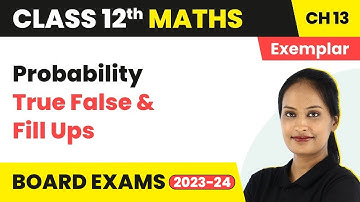 Quick Revision/All Concepts/True False & Fill Ups | Class 12 Maths Chapter 13 NCERT Exemplar | 2024
