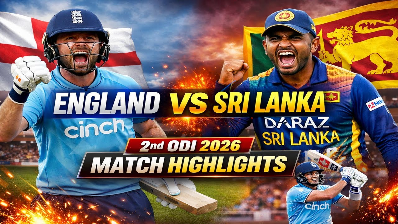 England vs Sri Lanka 2nd ODI Highlights 2026 | Thrilling Finish | ENG vs SL