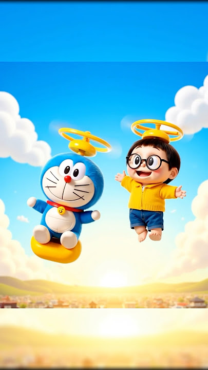 Labubu & Doraemon Bertemu! 🐱🐰🌈Petualangan Seru di Dunia Ajaib #laguanak #kartunanakindonesia