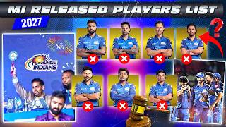 IPL 2027 : Mumbai Indians Released Players after IPL 2026 | MI released players list IPL 2026