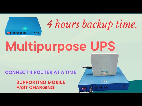 How To Make Router UPS | Mini UPS inverter for Smartphone WIFI Router ONU Full Day backup |