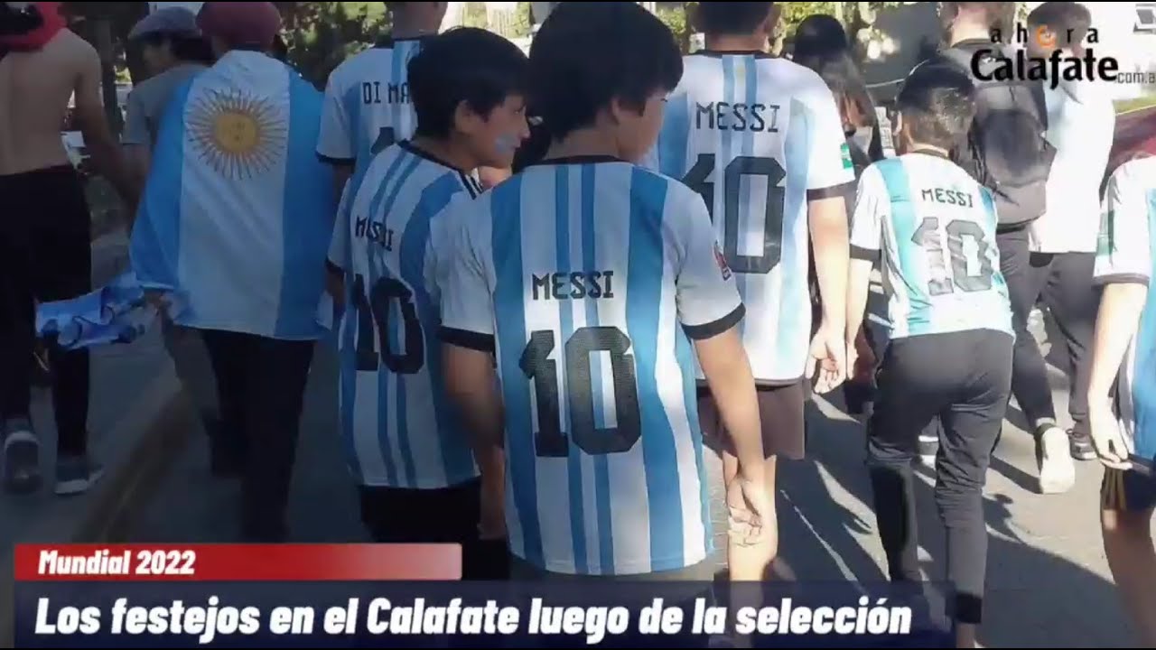LOS FESTEJOS EN EL CALAFATE POR EL TRIUNFO DE ARGENTINA - YouTube
