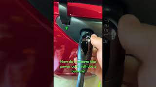 Removing charger cord without using the app or dashboard #Shorts #Tesla 