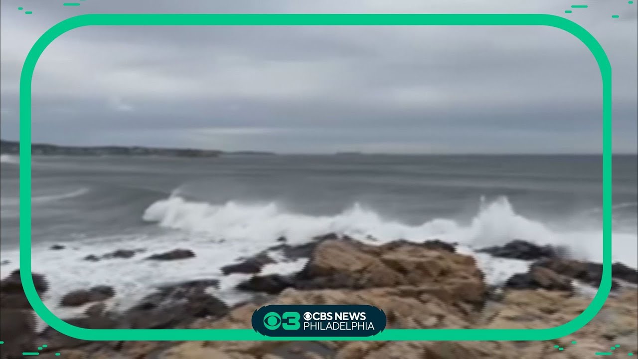Video shows choppy waves from post-tropical cyclone Lee in Gloucester, Mass.