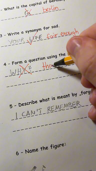 Hugo‘s Test #teacher #marking #test #funny