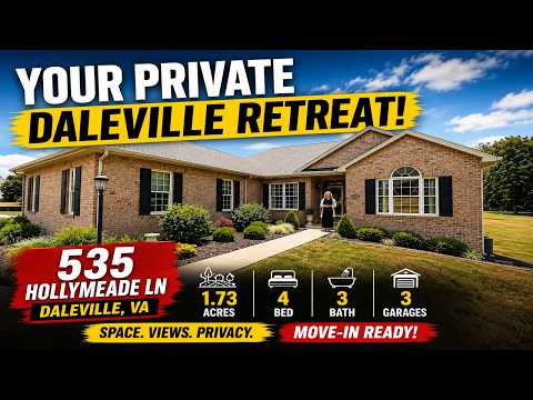 535 Hollymeade Ln, Daleville, VA home video tour