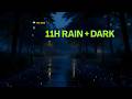 🌧️ Instant Sleep: Heavy Rain in Park | Dark Screen, Ad-Free (11H)