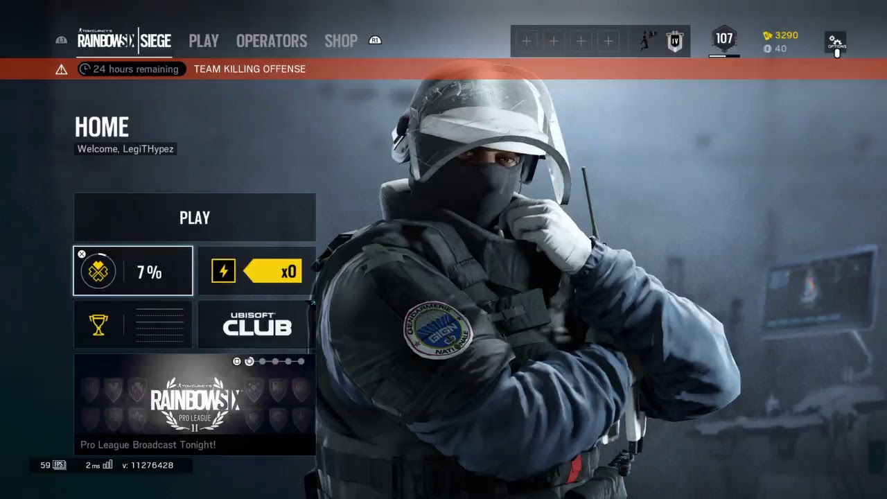 Rainbow 6 siege -cant get enough- road to 100 - YouTube
