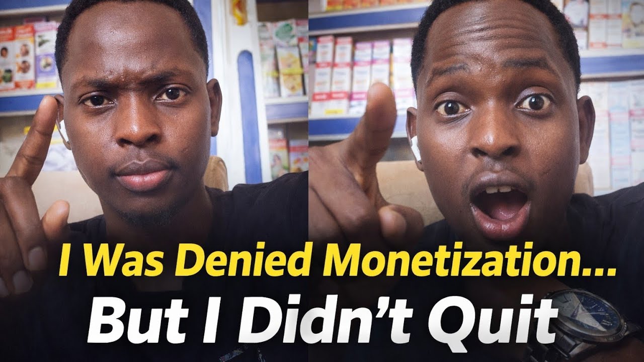 Option 1 (Most Safe – Story Focused):“I Got Denied Monetization — This Is How I’m Rebuilding