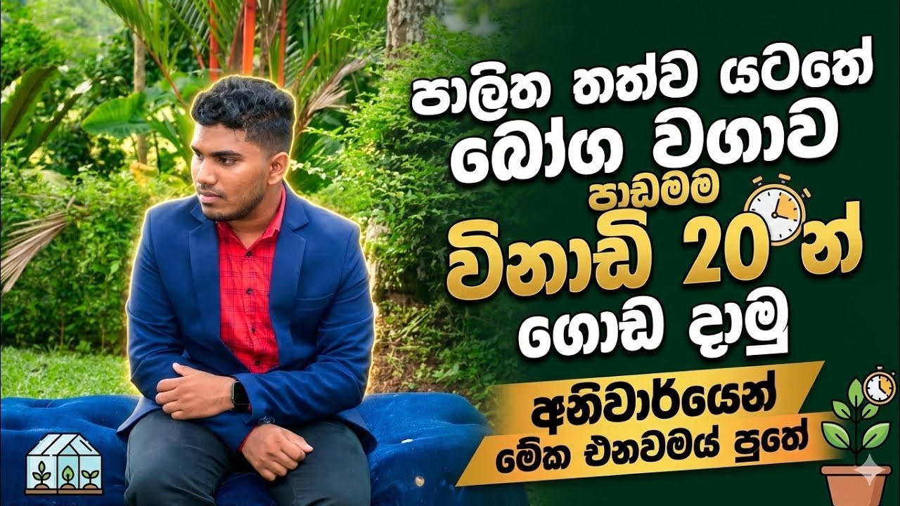 පාලිත තත්ව යටතේ බෝග වගාව|11 වසර කෘෂිකර්මය 02 වන පාඩම විනාඩි 20 න් ගොඩදාමු |OL Agri Grade 11 Unit 02 