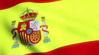 Flag of Spain Animated Background Loop Animation
