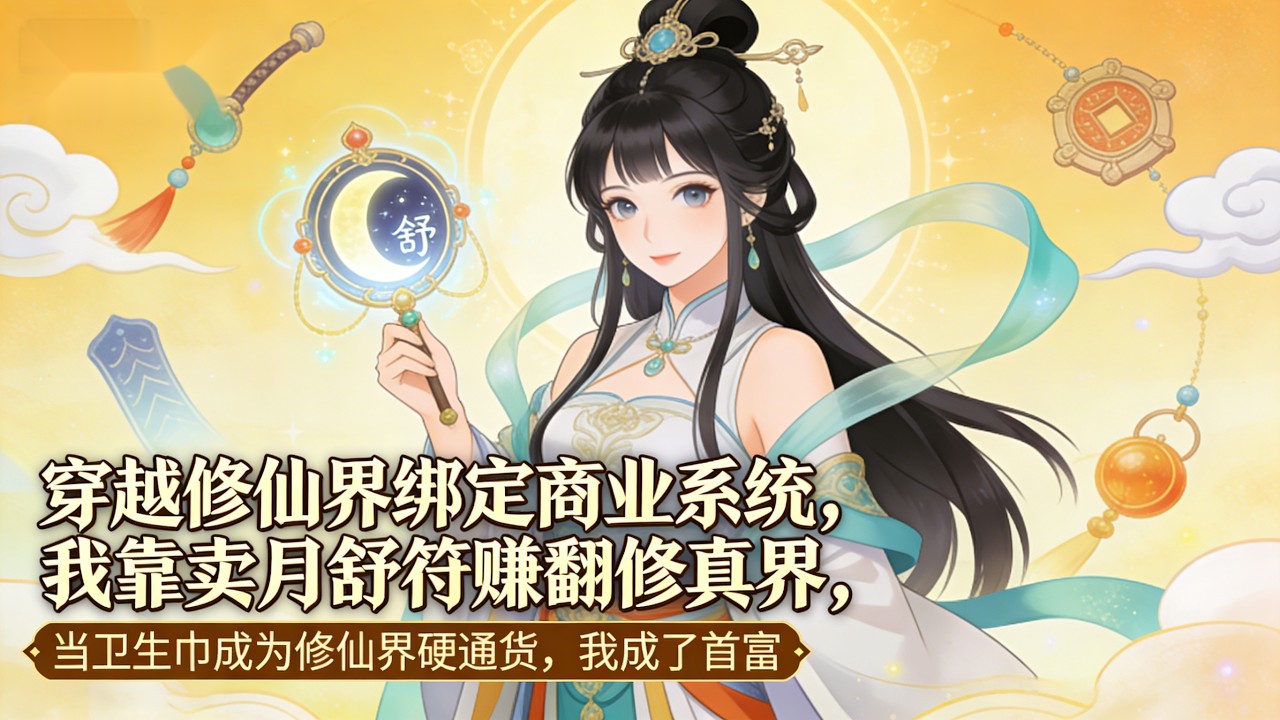 穿越修仙界绑定商业系统，我靠卖月舒符赚翻修真界。当卫生巾成为修仙界硬通货，我成了首富。#小說推薦 #小說 #動漫 #劇情 #漫畫