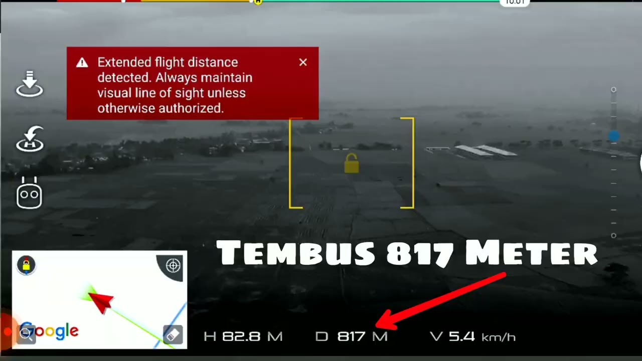 Test Jarak Maximal DJI Spark