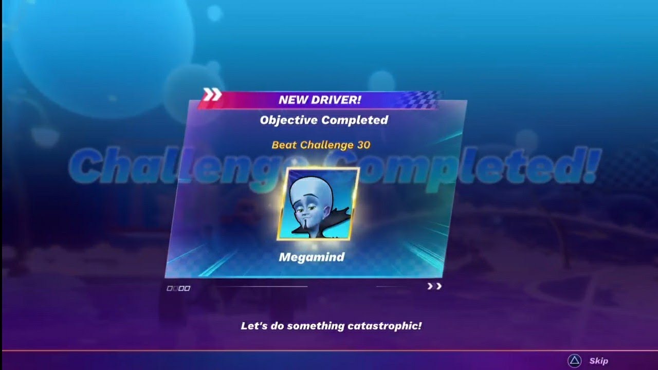 Challenge Tier 5 -  Dreamworks All-Stars Kart Racing - Unlocking Megamind