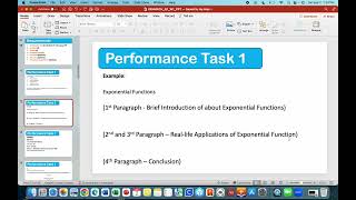 General Mathematics Performance Task 1 2023-2024
