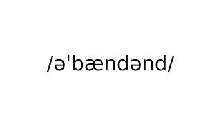 #abandoned #adjective #meaning #meanings #definition #definitions #phonetics #pronunciation #english