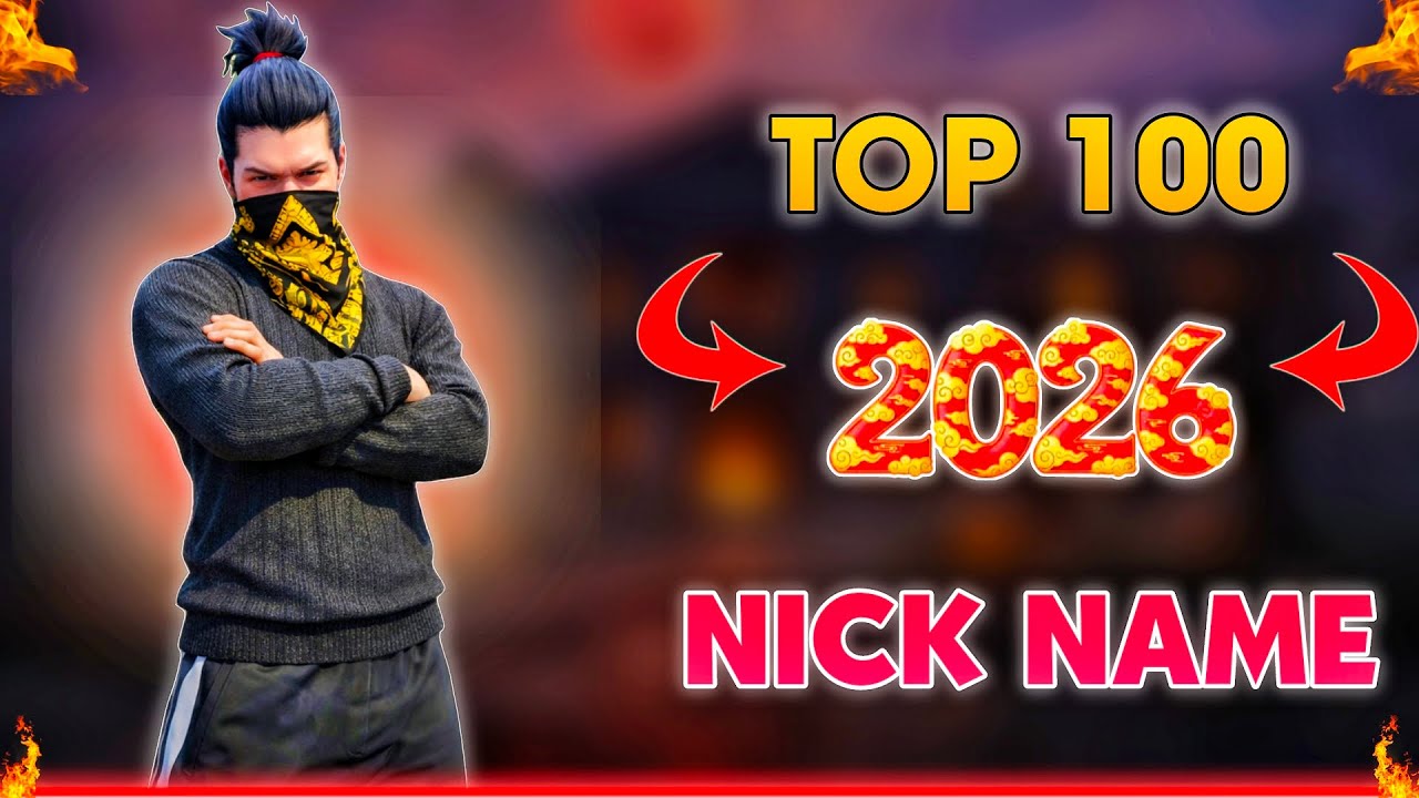 Top 100 Simple & Dangerous Free Fire Nicknames 2026 | Pro Players Choice