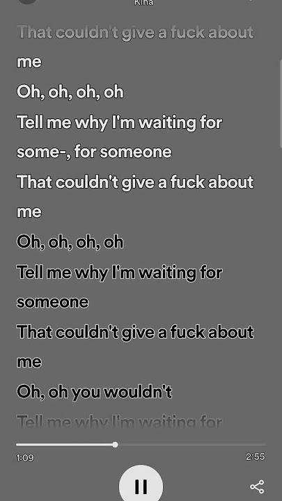 nobody  cares by kina