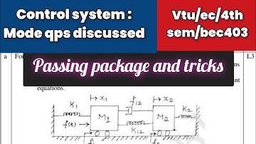 Control system|passing package|model qps|discussion|vtu|ec|bec403|4th sem|