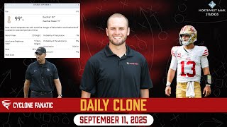 DAILY CLONE: Extreme Heat, Heacock & Mouser's relationship, Purdy hurt