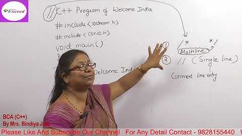 BCA Part II, C++, Lec 02 by Mrs Bindiya Jain
