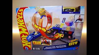 Hot Wheels Cars in Action! Super Police Station with Loop