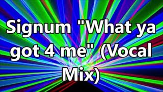 Signum ___"What ya got 4 me" (Vocal Mix)