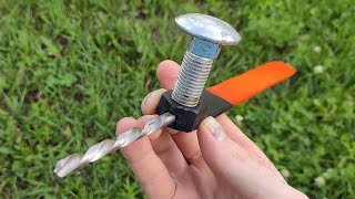 How to sharpen a drill bit in 10 seconds?! Even a child can handle it!!!