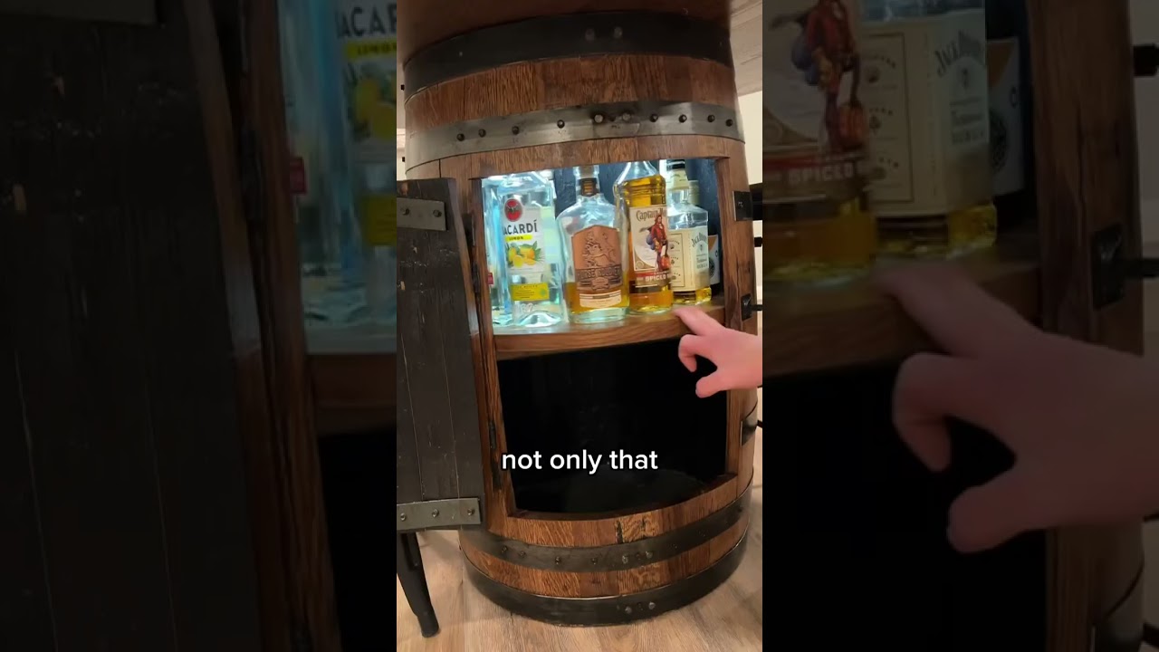 Deluxe Whiskey Barrel Pub Table & Cabinet Review!