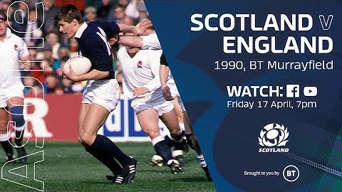 FULL MATCH REPLAY | Scotland v England | 1990
