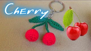 CROCHET || Tutorial Merajut Gantungan kunci Buah Cherry